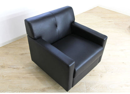 応接室ソファ 1人掛け 抗菌・防汚加工 応接椅子 1人掛けソファー ラウンジ レザー 応接室 社長室 オフィス エントランス ロビー チェア 1人用 クリーン オフィス家具(代引不可)