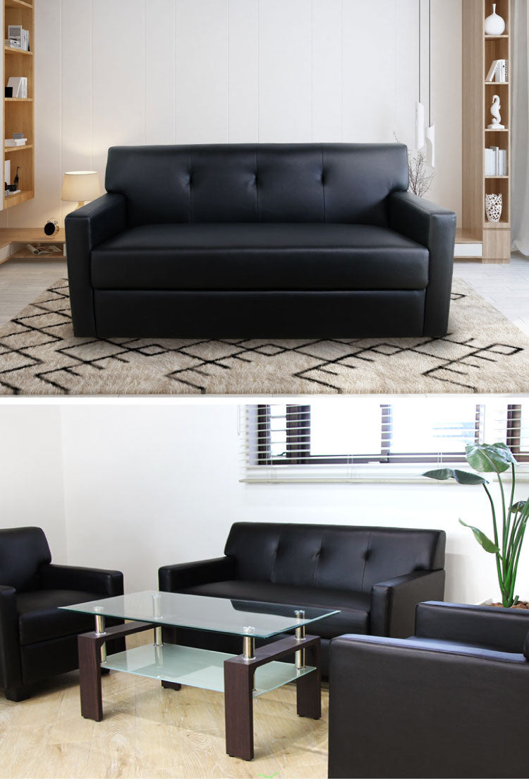 応接室ソファ 2人掛け 抗菌・防汚加工 応接椅子 2人掛けソファー ラウンジ レザー 応接室 社長室 オフィス エントランス ロビー チェア 2人用 クリーン オフィス家具(代引不可)