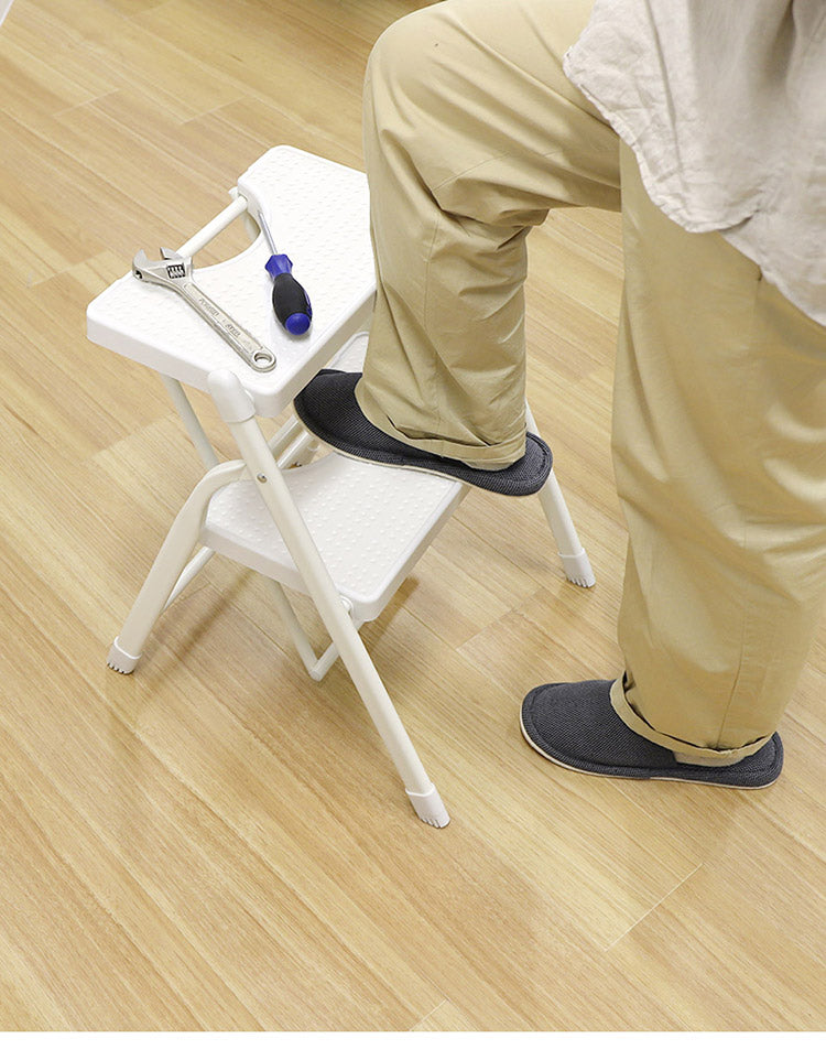 折りたたみ ステップ台 2段 踏み台 脚立 ステップスツール ステップ踏み台 ステップ台 2段 スチールステップスツール ステップ台 スリム(代引不可)
