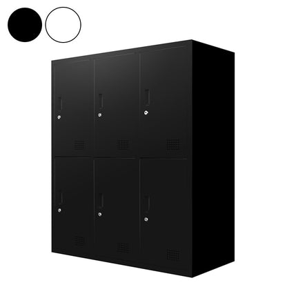 ロッカー 6人用 3列2段 高さ105cm 工具不要で組み立て品 かぎ付き 更衣ロッカー スチール製 スチールロッカー 四人用 収納 スチールキャビネット 4人用ロッカー(代引不可)