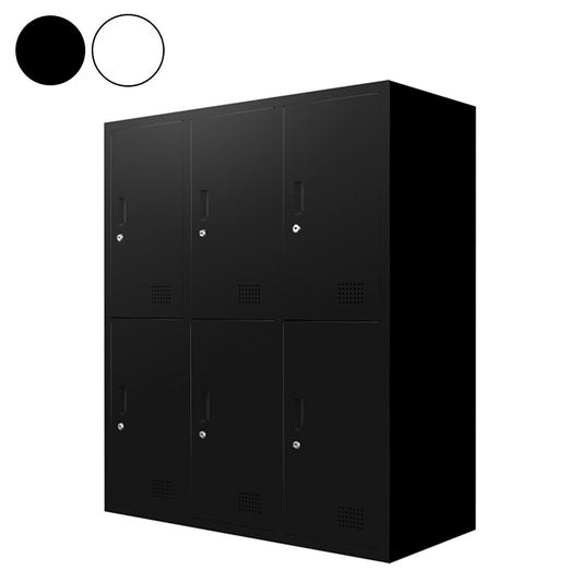 ロッカー 6人用 3列2段 高さ105cm 工具不要で組み立て品 かぎ付き 更衣ロッカー スチール製 スチールロッカー 四人用 収納 スチールキャビネット 4人用ロッカー(代引不可)