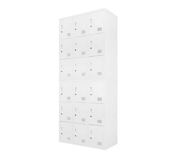ロッカー 9人用 2台セット 同色2個セット 3列3段 高さ105cm 工具不要で組み立て品 かぎ付き 更衣ロッカー スチール製 スチールロッカー 九人用 収納 スチールキャビネット 9人用ロッカー(代引不可)