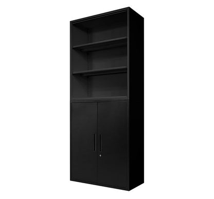 オープン書庫 両開き書庫 2台セット 同色セット それぞれ1台ずつ 組み立て品 幅90cm 2.6cmピッチで可動棚 オープンラック システム収納庫 スチール書庫 キャビネット 事務所 本棚 シェルフ 収納(代引不可)