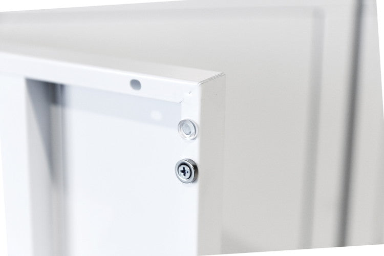 両開き書庫 組み立て品 幅90cm 2.6cmピッチで可動棚 鍵付きラック システム収納庫 スチール書庫 キャビネット 事務所 本棚 シェルフ 収納(代引不可)