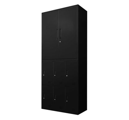 両開き書庫 ロッカー 6人用 2台セット 同色セット それぞれ1台ずつ 組み立て品 鍵付きラック システム収納庫 スチール書庫 キャビネット かぎ付き 更衣ロッカー スチールロッカー(代引不可)