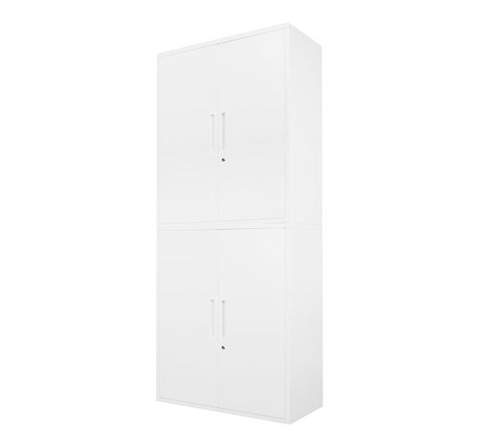 両開き書庫 2台セット 同色2個セット 組み立て品 幅90cm 2.6cmピッチで可動棚 鍵付きラック システム収納庫 スチール書庫 キャビネット 事務所 本棚 シェルフ 収納(代引不可)