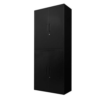 両開き書庫 2台セット 同色2個セット 組み立て品 幅90cm 2.6cmピッチで可動棚 鍵付きラック システム収納庫 スチール書庫 キャビネット 事務所 本棚 シェルフ 収納(代引不可)