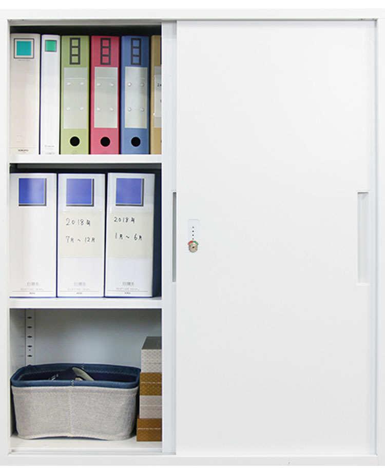 【1000円OFF】引戸書庫 システム収納庫 スチール書庫 引違い ダイヤル錠 キャビネット オフィス 収納 シェルフ A4 幅900×奥行400×高さ1050mm FACILE FHD-H 書類収納 収納庫 ロッカー(代引不可)