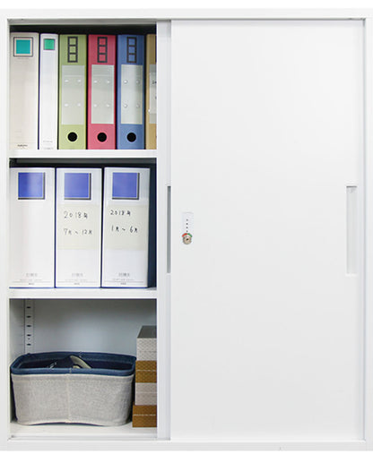 【1000円OFF】引戸書庫 システム収納庫 スチール書庫 引違い ダイヤル錠 キャビネット オフィス 収納 シェルフ A4 幅900×奥行400×高さ1050mm FACILE FHD-H 書類収納 収納庫 ロッカー(代引不可)