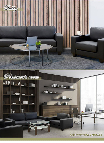 応接室ソファ 1人掛け グランデックス 応接椅子 1人掛けソファー ラウンジ レザー 応接室 社長室 オフィス エントランス ロビー チェア 1人用 クリーン オフィス家具(代引不可)