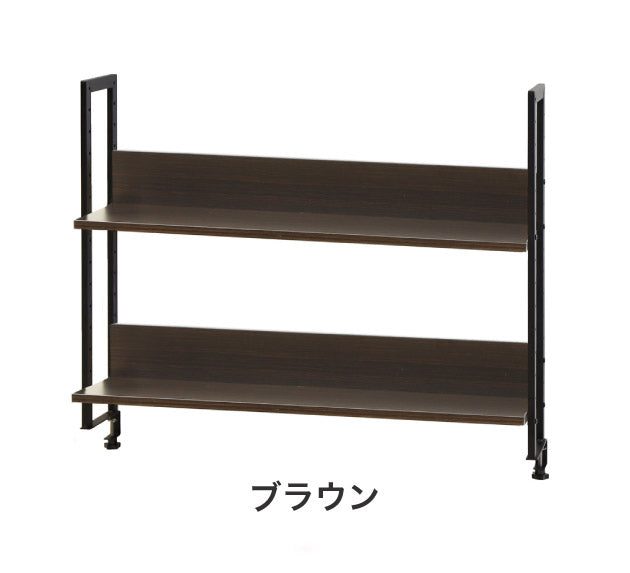机上ラック 2段タイプ 幅100cm クランプ取り付け式 卓上ラック ハイタイプ 机上棚 デスクラック クランプ固定 可動棚 おしゃれ 書類棚(代引不可)