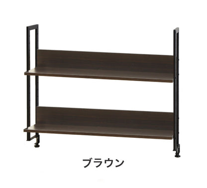 机上ラック 2段タイプ 幅100cm クランプ取り付け式 卓上ラック ハイタイプ 机上棚 デスクラック クランプ固定 可動棚 おしゃれ 書類棚(代引不可)