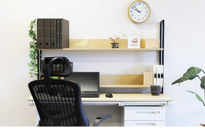 机上ラック 2段タイプ 幅120cm クランプ取り付け式 卓上ラック ハイタイプ 机上棚 デスクラック クランプ固定 可動棚 おしゃれ 書類棚(代引不可)