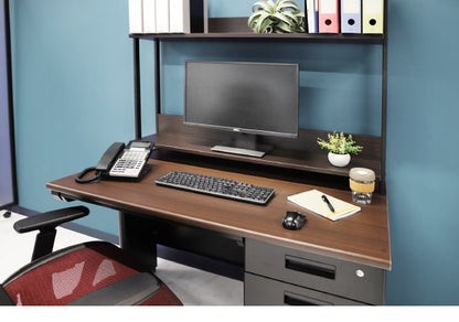 机上ラック 2段タイプ 幅120cm クランプ取り付け式 卓上ラック ハイタイプ 机上棚 デスクラック クランプ固定 可動棚 おしゃれ 書類棚(代引不可)