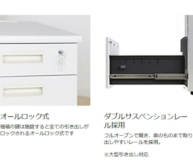 完成品 スチールワゴン 3段 サイドワゴン スチール製 キャスター付き 脇机 サイドデスク 収納 収納 引き出し オフィスワゴン デスクワゴン キャビネット チェスト 収納(代引不可)