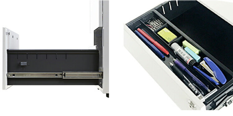 サイドチェスト 鍵付き 脇机 2段 幅40cm スチール製 サイドワゴン サイドデスク 収納 引き出し オフィスワゴン デスクワゴン キャビネット チェスト 収納(代引不可)