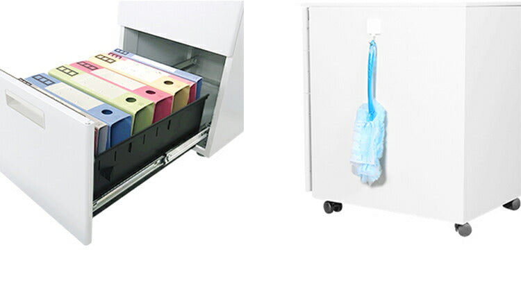 サイドチェスト 鍵付き 脇机 2段 幅40cm スチール製 サイドワゴン サイドデスク 収納 引き出し オフィスワゴン デスクワゴン キャビネット チェスト 収納(代引不可)