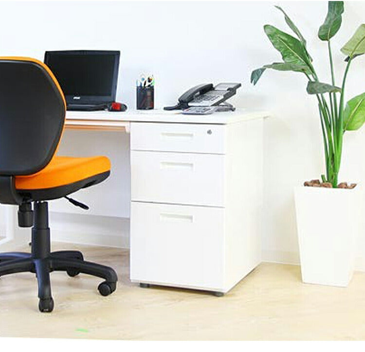 サイドチェスト 鍵付き 脇机 2段 幅40cm スチール製 サイドワゴン サイドデスク 収納 引き出し オフィスワゴン デスクワゴン キャビネット チェスト 収納(代引不可)