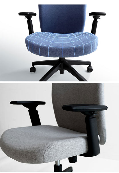 オフィスチェア 布張り デスクチェア 事務椅子 ワークチェア パソコンチェア 布張りチェア 学習椅子 おしゃれ シンプル 低め 北欧 会社 在宅勤務 LGN-1MA 肘あり 椅子(代引不可)