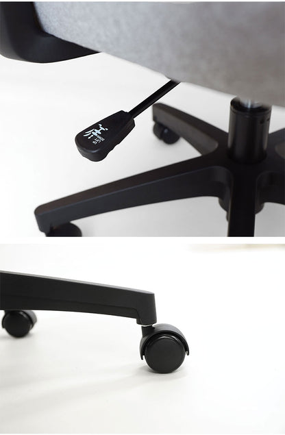 オフィスチェア 布張り デスクチェア 事務椅子 ワークチェア パソコンチェア 布張りチェア 学習椅子 おしゃれ シンプル 低め 北欧 会社 在宅勤務 LGN-1MA 肘あり 椅子(代引不可)