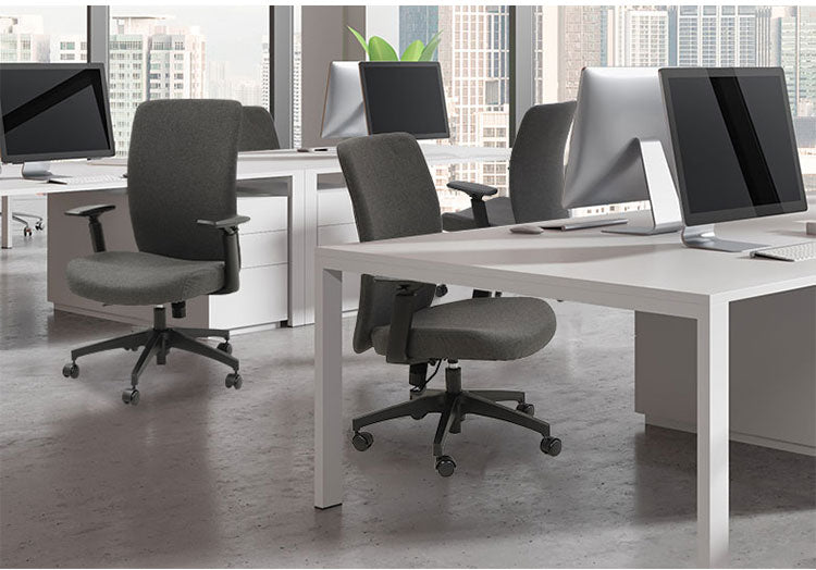 オフィスチェア 布張り デスクチェア 事務椅子 ワークチェア パソコンチェア 布張りチェア 学習椅子 おしゃれ シンプル 低め 北欧 会社 在宅勤務 LGN-1MA 肘あり 椅子(代引不可)