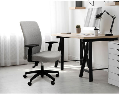 オフィスチェア 布張り デスクチェア 事務椅子 ワークチェア パソコンチェア 布張りチェア 学習椅子 おしゃれ シンプル 低め 北欧 会社 在宅勤務 LGN-1MA 肘あり 椅子(代引不可)