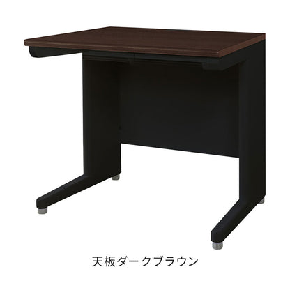 【5%OFF】オフィスデスク 平机 本体ブラック スリム 幅800×奥行600mm ワークデスク パソコンデスク 事務机 作業机 学習机 机 シンプル 木目 LHD-086B オフィスワーク デスク(代引不可)
