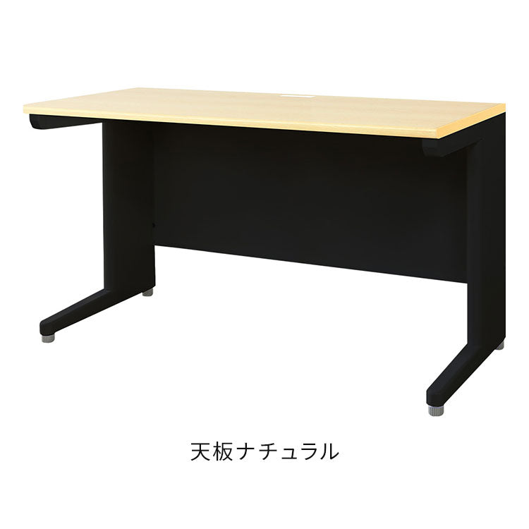 【500円OFF】オフィスデスク 平机 本体ブラック スリム 幅1200×奥行600mm ワークデスク パソコンデスク 事務机 作業机 学習机 机 シンプル 木目 LHD-126B オフィスワーク デスク(代引不可)