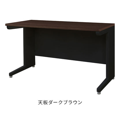 【500円OFF】オフィスデスク 平机 本体ブラック スリム 幅1200×奥行600mm ワークデスク パソコンデスク 事務机 作業机 学習机 机 シンプル 木目 LHD-126B オフィスワーク デスク(代引不可)