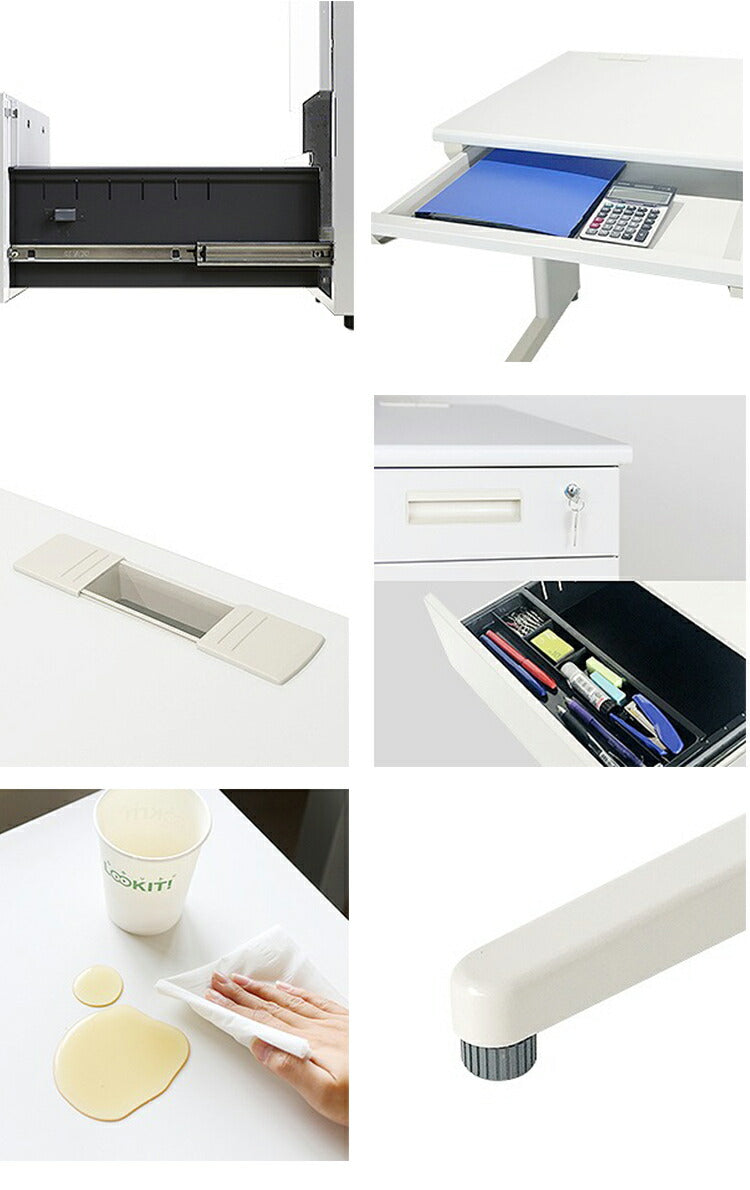 オフィスデスク 片袖机 幅100×奥行き70cm デスク 片袖デスク スチールデスク 事務机 事務用デスク ワークデスク パソコンデスク PCデスク 事務デスク 学習机 学習デスク 業務用(代引不可)