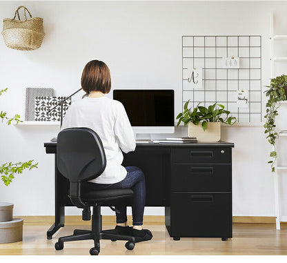 オフィスデスク 片袖机 幅140×奥行き70cm デスク 片袖デスク スチールデスク 事務机 事務用デスク ワークデスク パソコンデスク PCデスク 事務デスク 学習机 学習デスク 業務用(代引不可)