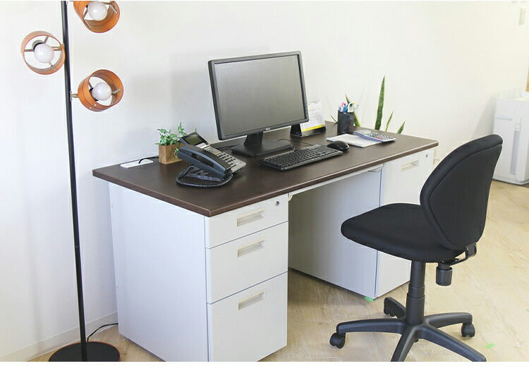 オフィスデスク 両袖机 幅140×奥行き70cm デスク 両袖デスク スチールデスク 事務机 事務用デスク ワークデスク パソコンデスク PCデスク 事務デスク 学習机 学習デスク 業務用(代引不可)