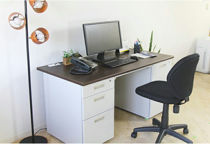 オフィスデスク 両袖机 幅140×奥行き70cm デスク 両袖デスク スチールデスク 事務机 事務用デスク ワークデスク パソコンデスク PCデスク 事務デスク 学習机 学習デスク 業務用(代引不可)