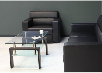 応接室ソファ 1人掛け ルクシー 応接椅子 1人掛けソファー ラウンジ レザー 応接室 社長室 オフィス エントランス ロビー チェア 1人用 クリーン オフィス家具(代引不可)