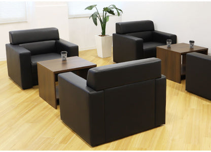 応接室ソファ 1人掛け ルクシー 応接椅子 1人掛けソファー ラウンジ レザー 応接室 社長室 オフィス エントランス ロビー チェア 1人用 クリーン オフィス家具(代引不可)