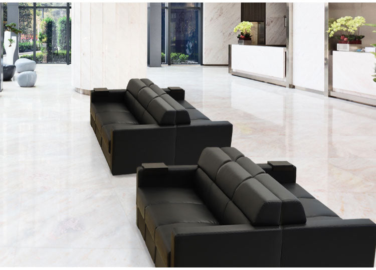 応接室ソファ 3人掛け ルクシー 応接椅子 3人掛けソファー ラウンジ レザー 応接室 社長室 オフィス エントランス ロビー チェア 3人用 クリーン オフィス家具(代引不可)