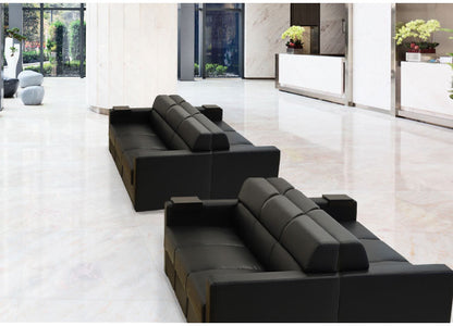 応接室ソファ 3人掛け ルクシー 応接椅子 3人掛けソファー ラウンジ レザー 応接室 社長室 オフィス エントランス ロビー チェア 3人用 クリーン オフィス家具(代引不可)