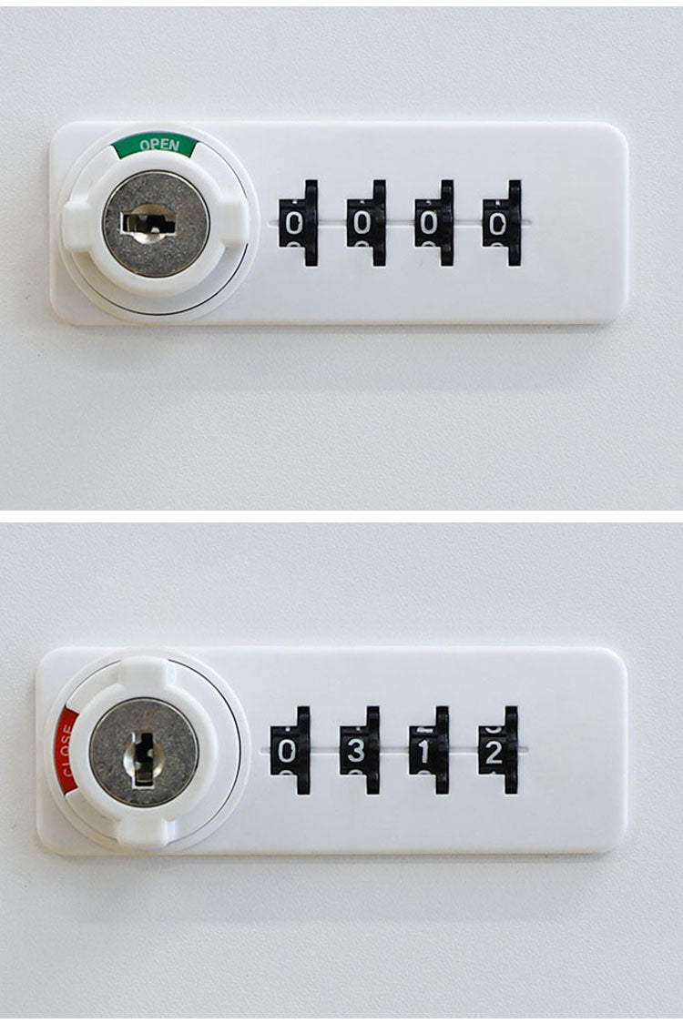 ロッカー ダイヤル錠 2列2段 4人用 貴重品入れ 貴重品ロッカー 貴重品収納 セキュリティボックス 貴重品保管庫 キャビネット 金庫 おしゃれ 鍵 盗難 NSAFE-22-2 保管庫 鍵付きボックス(代引不可)