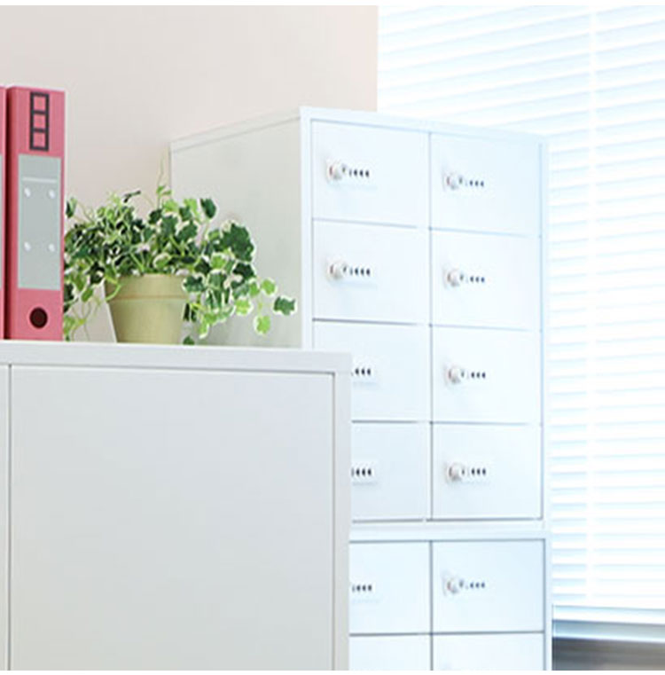 ロッカー ダイヤル錠 2列4段 8人用 貴重品入れ 貴重品ロッカー 貴重品収納 セキュリティボックス 貴重品保管庫 キャビネット 金庫 おしゃれ 鍵 盗難 NSAFE-24-2 保管庫 鍵付きボックス(代引不可)