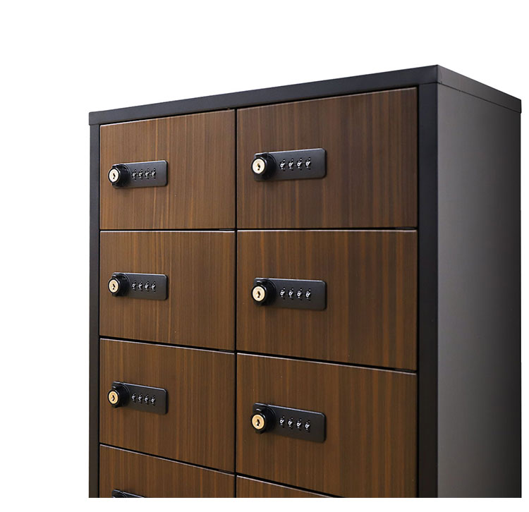 ロッカー ダイヤル錠 2列4段 8人用 貴重品入れ 貴重品ロッカー 貴重品収納 セキュリティボックス 貴重品保管庫 キャビネット 金庫 おしゃれ 鍵 盗難 NSAFE-24-2 保管庫 鍵付きボックス(代引不可)