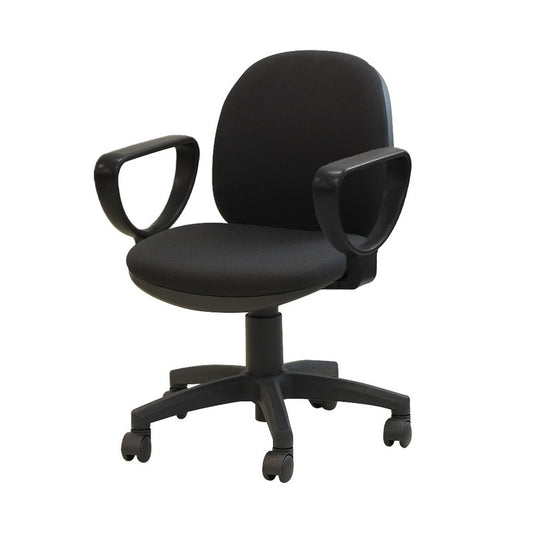 オフィスチェア デスクチェア 子供 学習チェア 会議用チェア パソコンチェア チェア 低め おしゃれ 軽量 かわいい コンパクト シンプル 学習 ワンカラー OCD-1 肘あり ループ肘 椅子(代引不可)