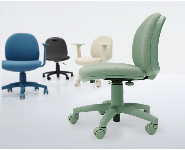 オフィスチェア デスクチェア 子供 学習チェア 会議用チェア パソコンチェア チェア 低め おしゃれ 軽量 かわいい コンパクト シンプル 学習 ワンカラー OCD-1 肘あり T字肘 椅子(代引不可)