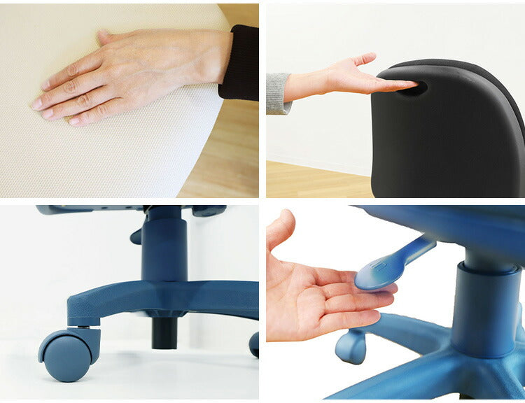 オフィスチェア デスクチェア 子供 学習チェア 会議用チェア パソコンチェア チェア 低め おしゃれ 軽量 かわいい コンパクト シンプル 学習 ワンカラー OCD-1 肘あり T字肘 椅子(代引不可)