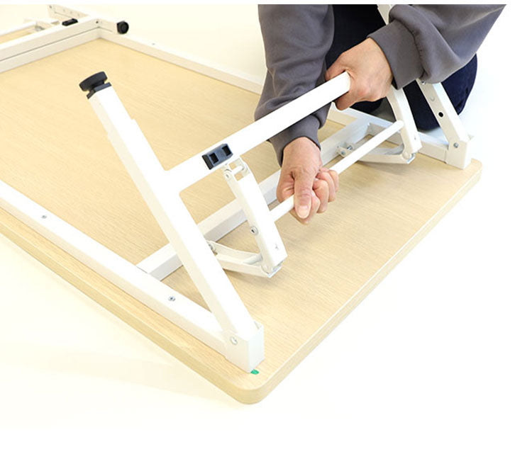 折りたたみテーブル 昇降 幅1200×奥行600×高さ350~500mm 会議用テーブル ミーティングテーブル 作業台 座卓 木目 学校 幼稚園 OST-1260 昇降テーブル 室内 机(代引不可)