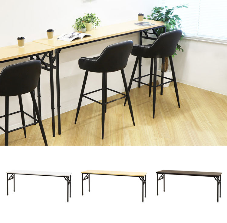 折りたたみテーブル 昇降 幅1800×奥行450×高さ700~1000mm 会議用テーブル ミーティングテーブル 作業台 作業テーブル 木目 調節 OST-1845 昇降テーブル 机(代引不可)