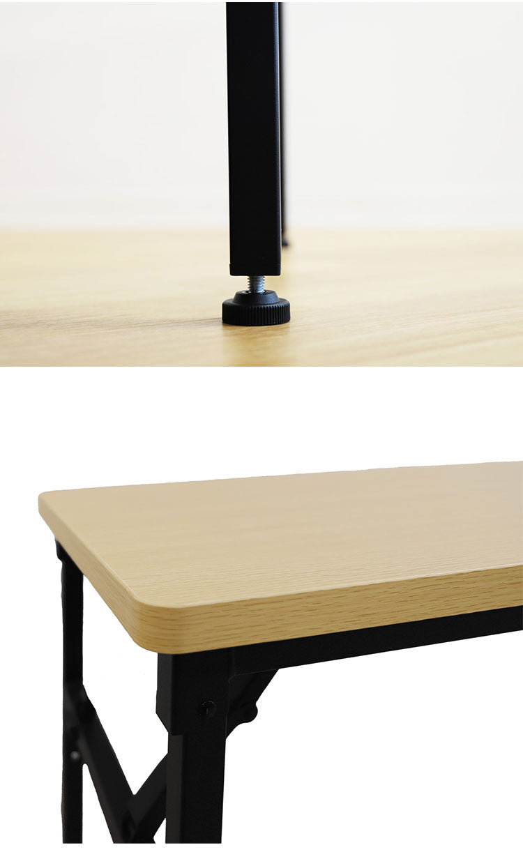 折りたたみテーブル 昇降 幅1800×奥行450×高さ700~1000mm 会議用テーブル ミーティングテーブル 作業台 作業テーブル 木目 調節 OST-1845 昇降テーブル 机(代引不可)