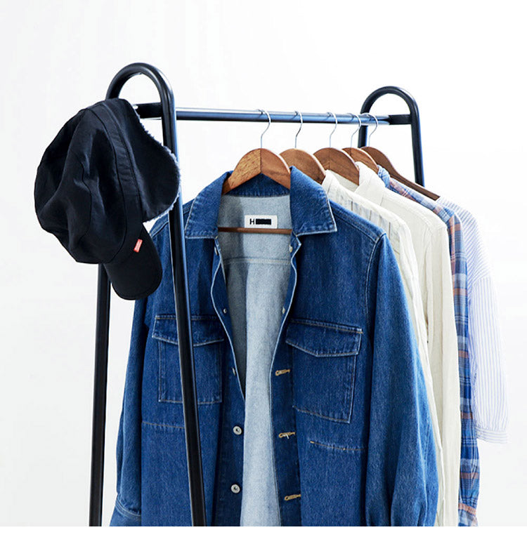 棚付き ハンガーラック 幅91cm コートハンガー パイプハンガー スリム 洋服掛け ハンガー 洋服掛け ラック 玄関 コート掛け(代引不可)