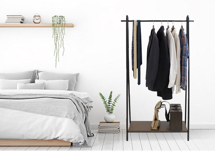 棚付き ハンガーラック 幅91cm コートハンガー パイプハンガー スリム 洋服掛け ハンガー 洋服掛け ラック 玄関 コート掛け(代引不可)