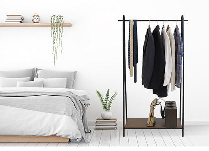 棚付き ハンガーラック 幅91cm コートハンガー パイプハンガー スリム 洋服掛け ハンガー 洋服掛け ラック 玄関 コート掛け(代引不可)