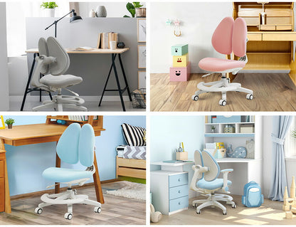 オフィスチェア デスクチェア 学習椅子 子供 パソコンチェア ワークチェア PCチェア 学習チェア おしゃれ 姿勢 撥水 昇降 回転 コンパクト 低め 小さめ 布 RBT-1MAFR 椅子 足置きリング付き 肘あり(代引不可)